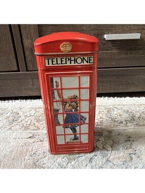 Heritage Of England Telephone Kiosk Money Bank Churchill’s English Toffees